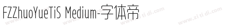 FZZhuoYueTiS Medium字体转换